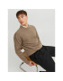Jack&Jones Пуловер 12236774 Кафяв Regular Fit - Pepit.bg