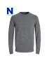 Jack&Jones Пуловер Basic 12137190 Сив Regular Fit - Pepit.bg