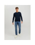 Jack&Jones Пуловер Emil 12208364 Тъмносин Regular Fit - Pepit.bg