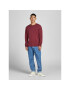 Jack&Jones Пуловер Leo 12174001 Бордо Regular Fit - Pepit.bg