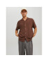 Jack&Jones Риза Noah 12228007 Кафяв Relaxed Fit - Pepit.bg