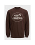 Jack&Jones Суитшърт Aspen 12216136 Кафяв Oversize - Pepit.bg