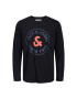 Jack&Jones Тениска с дълъг ръкав Aaron 12224912 Черен Standard Fit - Pepit.bg