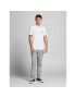 Jack&Jones Тениска с яка и копчета Shark 12205025 Бял Slim Fit - Pepit.bg