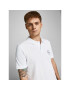 Jack&Jones Тениска с яка и копчета Shark 12205025 Бял Slim Fit - Pepit.bg