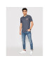 Jack&Jones Тениска с яка и копчета Elight 12182651 Тъмносин Regular Fit - Pepit.bg