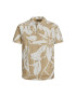 Jack&Jones Тениска с яка и копчета Tropic 12210827 Бежов Regular Fit - Pepit.bg