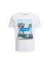 Jack&Jones Тишърт Gem 12221007 Бял Regular Fit - Pepit.bg