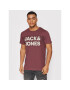 Jack&Jones Тишърт Athelstan 12202140 Бордо Regular Fit - Pepit.bg