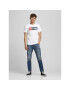 Jack&Jones Тишърт Corp 12151955 Бял Slim Fit - Pepit.bg