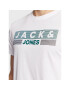 Jack&Jones Тишърт Corp Logo 12151955 Бял Regular Fit - Pepit.bg