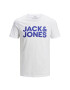 Jack&Jones Тишърт Corp Logo 12151955 Бял Slim Fit - Pepit.bg