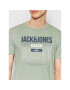 Jack&Jones Тишърт Cyber 12200225 Зелен Regular Fit - Pepit.bg