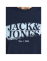 Jack&Jones Тишърт Flower 12205876 Тъмносин Regular Fit - Pepit.bg