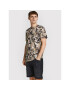 Jack&Jones Тишърт Flower Power 12205818 Кафяв Regular Fit - Pepit.bg