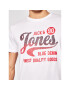 Jack&Jones Тишърт Hags 12184261 Бял Regular Fit - Pepit.bg