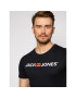 Jack&Jones Тишърт Jjecorp Logo 12137126 Черен Slim Fit - Pepit.bg