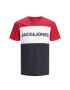 Jack&Jones Тишърт Logo Blocking 12173968 Червен Slim Fit - Pepit.bg