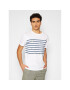 Jack&Jones Тишърт Playa Stripe 12188495 Бял Regular Fit - Pepit.bg