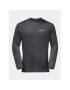 Jack Wolfskin Тениска с дълъг ръкав Essential Longsleeve 1808821 Черен Regular Fit - Pepit.bg