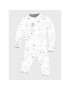 Jamiks Бебешки гащеризон със стъпала Misha JZF249 Бял Regular Fit - Pepit.bg