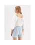JDY Блуза 15288358 Бял Cropped Fit - Pepit.bg