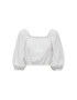 JDY Блуза 15288358 Бял Cropped Fit - Pepit.bg