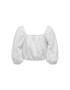 JDY Блуза 15288358 Бял Cropped Fit - Pepit.bg