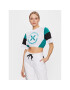 John Richmond Тишърт UWP23125TS Бял Cropp Fit - Pepit.bg
