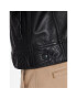 JOOP! Jeans Кожено яке 80000247 Черен Regular Fit - Pepit.bg