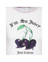 Juicy Couture Тишърт Cherry JCWCT123306 Бял Slim Fit - Pepit.bg