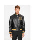Just Cavalli Кожено яке 75OAVP01 Черен Regular Fit - Pepit.bg