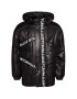 Just Cavalli Пухено яке S01AM0330 Черен Regular Fit - Pepit.bg