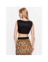 Just Cavalli топ 74PBM210 Черен Slim Fit - Pepit.bg