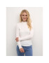 Kaffe Блуза Kadrew Turtleneck 10507922 Бял Shaped Fit - Pepit.bg