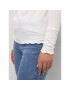 Kaffe Блуза Kadrew Turtleneck 10507922 Бял Shaped Fit - Pepit.bg