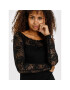 Kaffe Блуза Lacy Boat 10500903 Черен Regular Fit - Pepit.bg