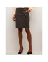 Kaffe Кожена пола Kacassie 10507316 Кафяв Shaped Fit - Pepit.bg
