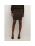 Kaffe Мини пола Penny 501040 Кафяв Slim Fit - Pepit.bg