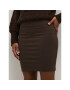 Kaffe Мини пола Penny 501040 Кафяв Slim Fit - Pepit.bg