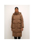 Kaffe Пухено яке Anika 10504086 Кафяв Regular Fit - Pepit.bg