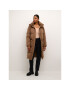Kaffe Пухено яке Anika 10504086 Кафяв Regular Fit - Pepit.bg