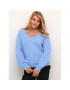 Kaffe Пуловер Kasarla V-Neck 10506829 Син Loose Fit - Pepit.bg