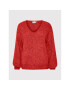 Kaffe Пуловер Sarla 10506829 Червен Loose Fit - Pepit.bg
