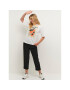 Kaffe Тишърт Bloom 10507308 Бял Loose Fit - Pepit.bg