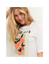 Kaffe Тишърт Bloom 10507308 Бял Loose Fit - Pepit.bg