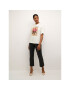 Kaffe Тишърт Cate 10507593 Екрю Loose Fit - Pepit.bg