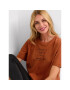 Kaffe Тишърт Kajelena 10506645 Оранжев Regular Fit - Pepit.bg