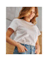 Kaffe Тишърт Marin 10506137 Бял Regular Fit - Pepit.bg