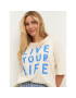 Kaffe Тишърт Meridith 10507271 Бял Oversize - Pepit.bg